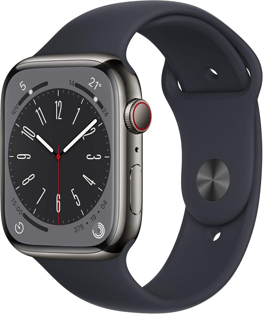 Apple Watch Series 8, reloj inteligente con monitorización avanzada de salud y seguimiento de entrenamientos