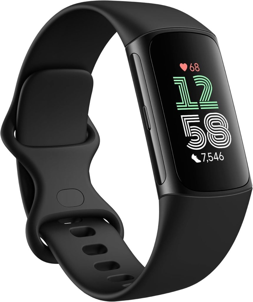 Fitbit Charge 5, pulsera fitness con monitor de estrés, sueño y GPS integrado para deportes al aire libre.